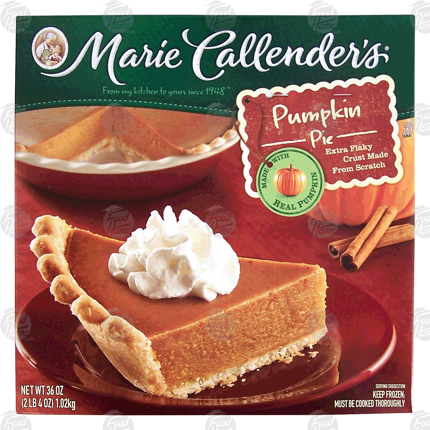 Marie Callender's  pumpkin pie, extra flaky crust made from scratch Full-Size Picture